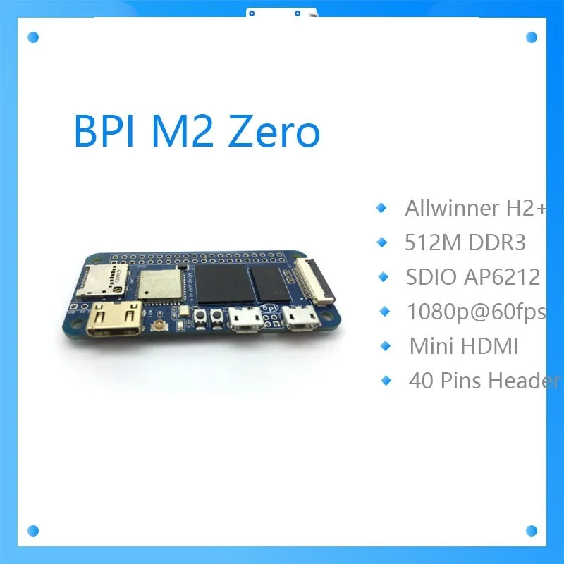 Go! Bpi zero banana pi M2 zero Allwinner H2+ Open source hardware platform BPI M2 zero all ineter face same as Raspberry pi