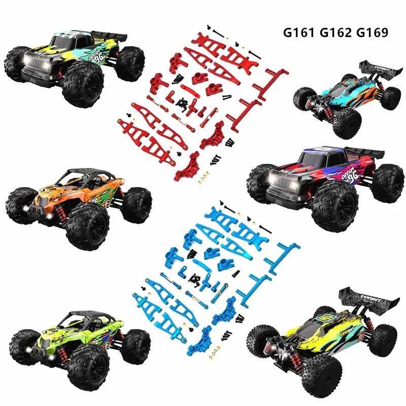 PER KYAMRC 1/16 G161 G162 G169 RC Parti di automobili telecomandate Aggiornamento in metallo Kit tazza sterzo braccio oscillante