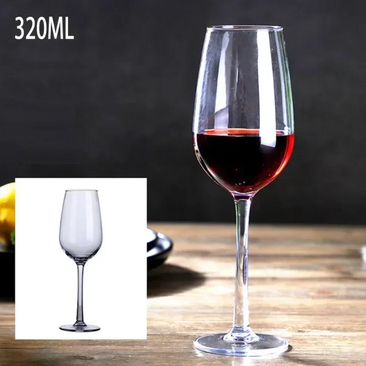 320ML/550ML/580ML Plastic Transparent Unbreakable Silicone Plastic Wine Glass Cups Bar Home Goblet For Restaurants Parties