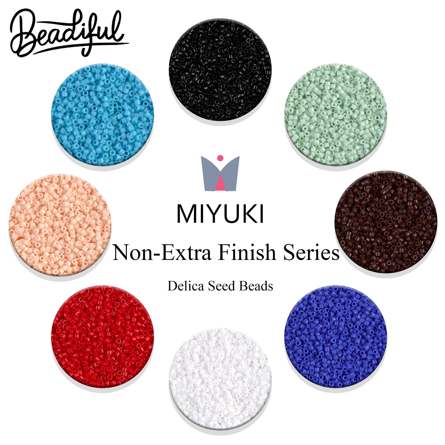 10g/2000pcs Miyuki Delica 11/0 Non-Extra Finish Japan Glass Seed Beads for DIY Earrings, Loom Weaving & Jewelry Embroidery