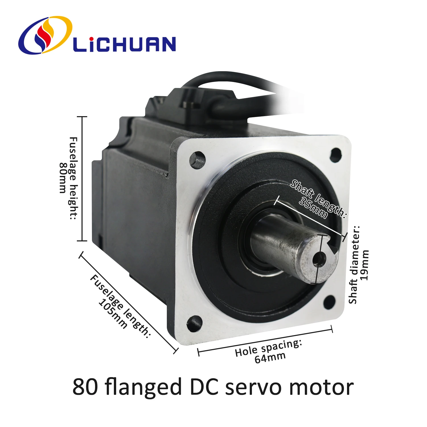 Lichuan DS-C Low Voltage 48V 19A 750W Servo Motor Driver Controller 3000RPM IP65 2.4N.m DC Servo Motor Drivers Kit for Laser&3D