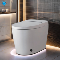Sea transport HLLI Modern Smart Intelligent Toilet One-Stop Shopping Service Floor Mounted Elongated Bowl Remote Control Advance