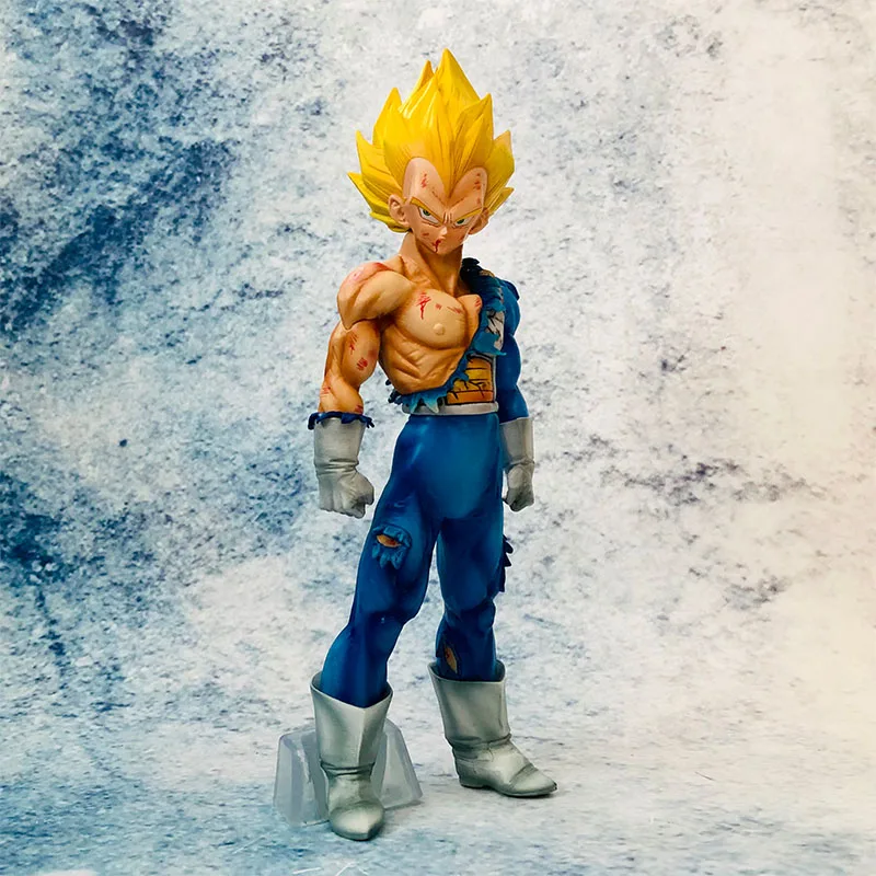 31cm Anime Dragon Ball Figure God Of Destruction Vegeta Battle Damage Universe Super Saiyan Collect Figure Model Decoration Gift