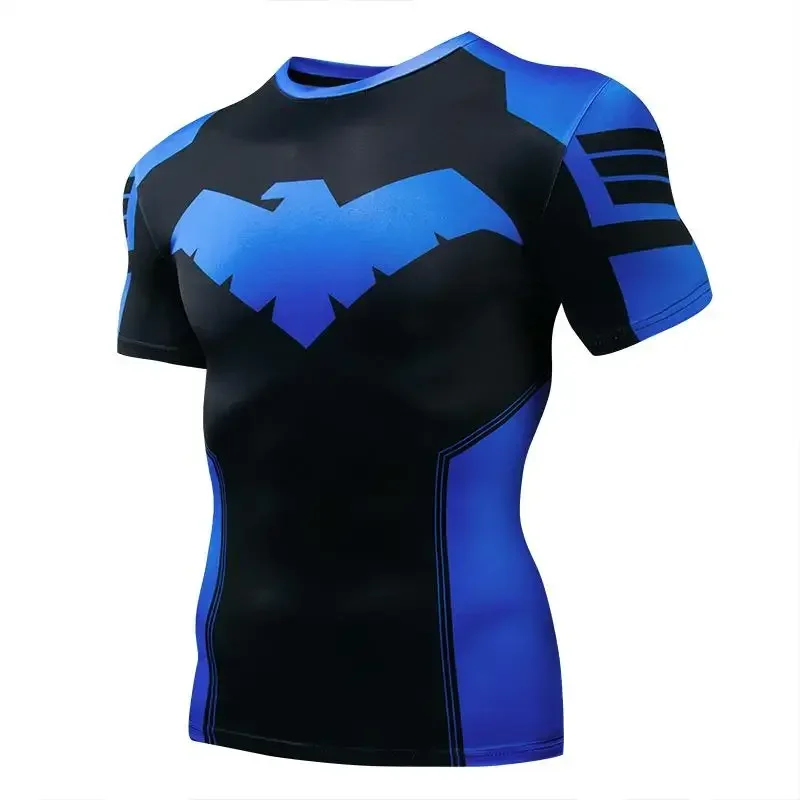 Herren 3D-Druck T-Shirt - Sommer Outdoor Alltags-Sport-T-Shirt - Geeignet für Training - Schnelltrocknend, Atmungsaktiv, Kurzärmelig