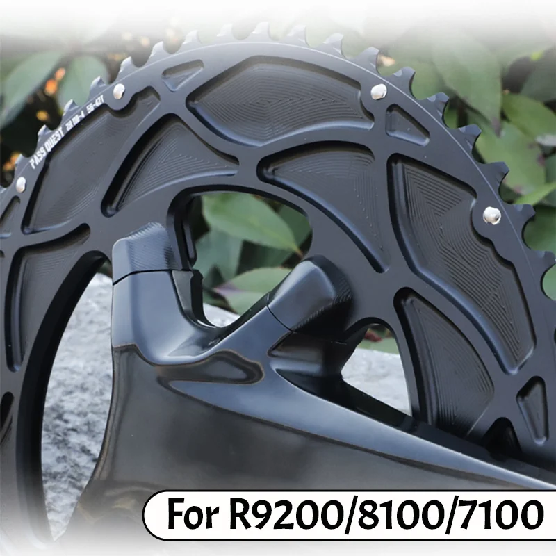 

110 Bcd 4 Bolt Chainring 110bcd Chainring Aero Silver For Shimano R7100 Ultegra R8100 Dura Ace 9200 Road Bike Double Chain Ring