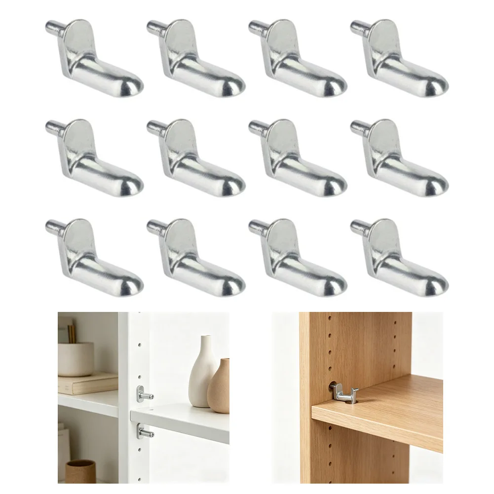 12pcs Replacement Screws Shelf Support Pins Compatible With IKEA=113301 (BESTA, BRIMNES-Units) Zinc Alloy Die-Cast Bookcase Pegs
