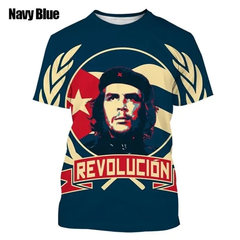 Fashion Che Guevara Graphic T Shirts 3D Printed Summer Casual Tee Tops For Men And Women Short Sleeve Oversized Men T Shirts