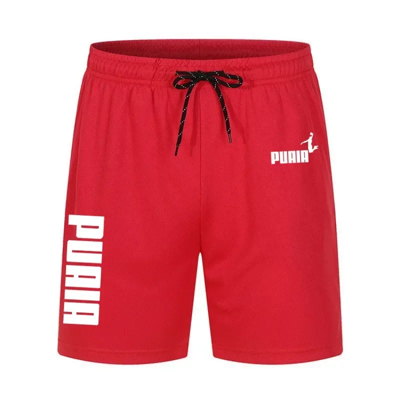 Nouveaux hommes d'été respirant net shorts décontractés, mode gym fitness corde extensible sport hommes shorts de course shorts à séchage rapide