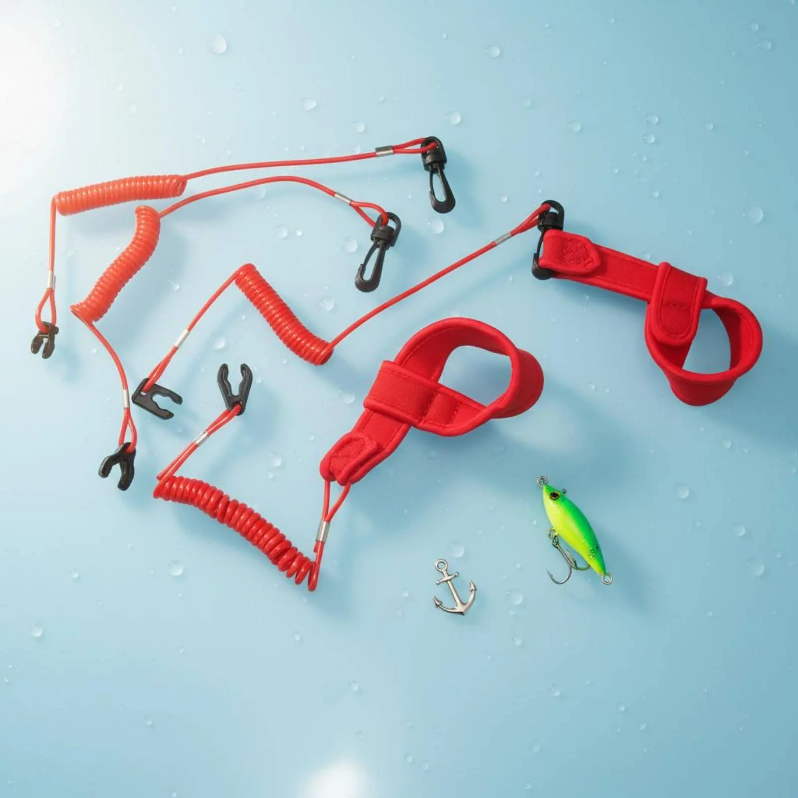 Aquatic Kill Cutoff Lanyard Universal Kill Cutoff Lanyard Engine Stop Tether Long-Lasting Boat Engine Safety Cord Wear-Resistant