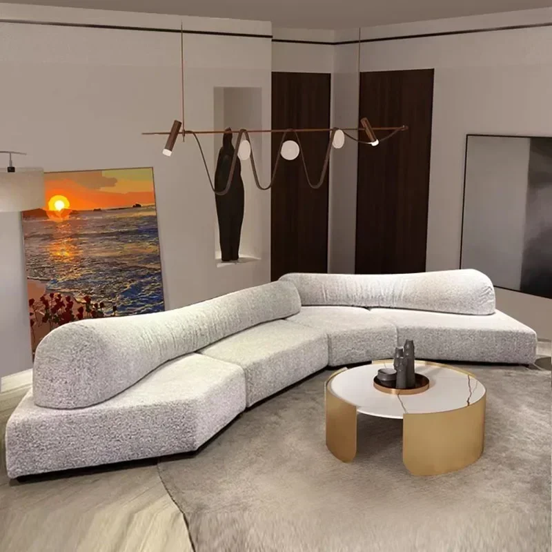 Sofás luxuosos para sala de estar, estilo nórdico, simples, branco, moderno, preguiçoso, chão, loveseat, sofy do salonu, móveis para apartamento