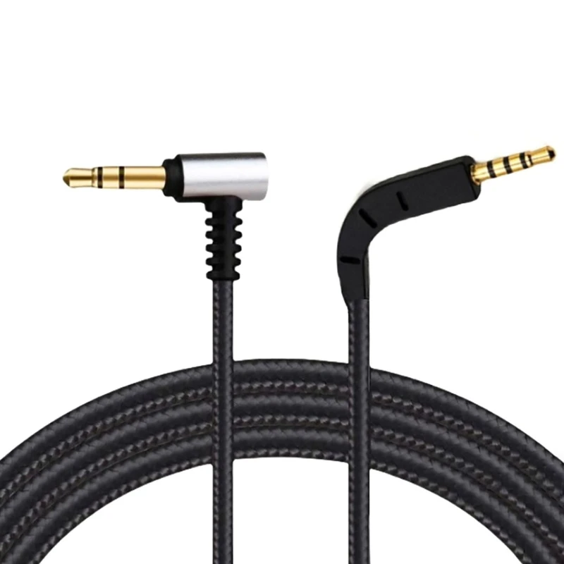 

3.5mm to 2.5mm Audios Audios Cable Cord Wire for Bowers P7 Game Headset Replacement Accessories Black Dropship