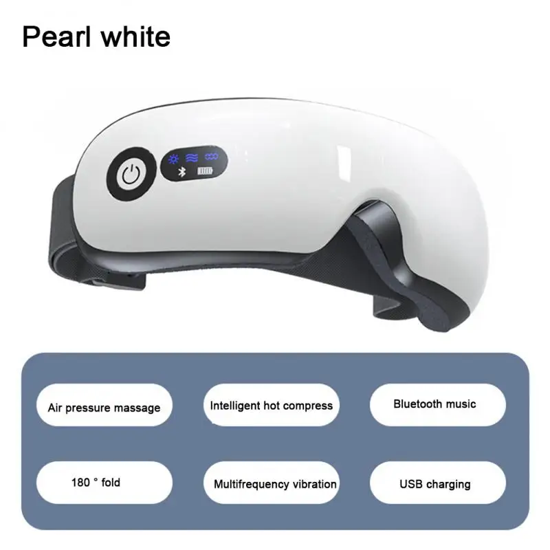 

Rechargeable Smart Eye Massager Facial Massager Bluetooth Music Foldable Air Pressure Heating Massage Relaxation