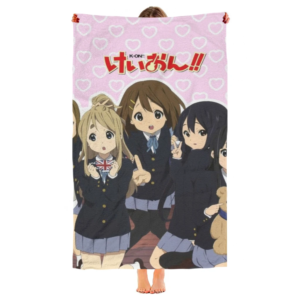 

Quick Drying Beach Towels Japan Anime Kawaii New K ON! Oversized 30x60inch Printing Towel Super Absorbent Pool Towel Blanket