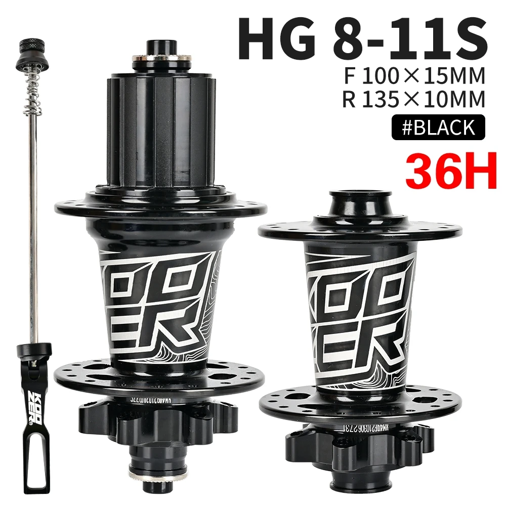 KOOZER XM490 MTB Hinterradnabe 6 Sperrklinken 72 Klicks 4 Gedichtete Lager QR 10x135 Thru 12x142 28/32/36H Scheibenbremse – Detail 5