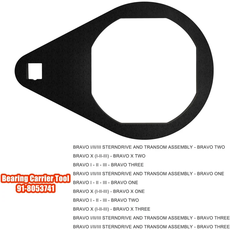 เครื่องมือผู้ให้บริการแบริ่งสําหรับ Mercruiser Bravo Three 3 และ Blackhawk Drive แทนที่ 91- 805374 เครื่องมือใส่แบริ่ง 91- 805382 805374