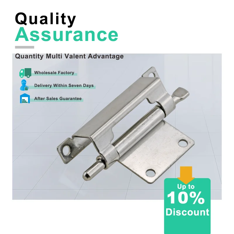 

Automation Equipment Industrial Machinery Vehicles Detachable Right Angle Bending 304 Stainless Steel Hinges