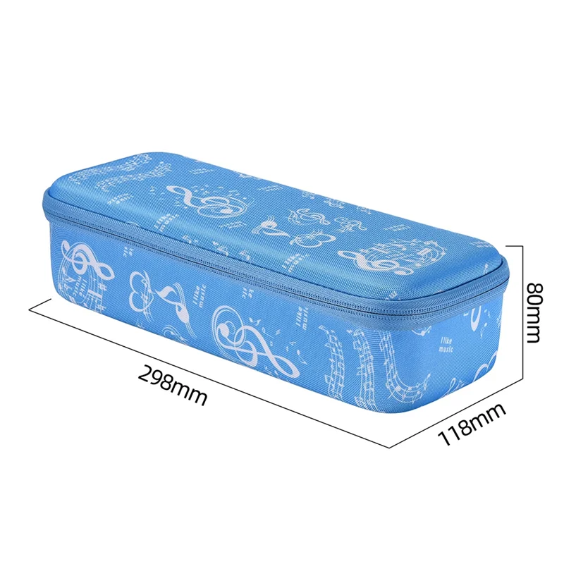 Suitable For Otamatone Musical Instrument Storage Box, Electronic Tadpole Musical Note Protective Case Durable -Blue