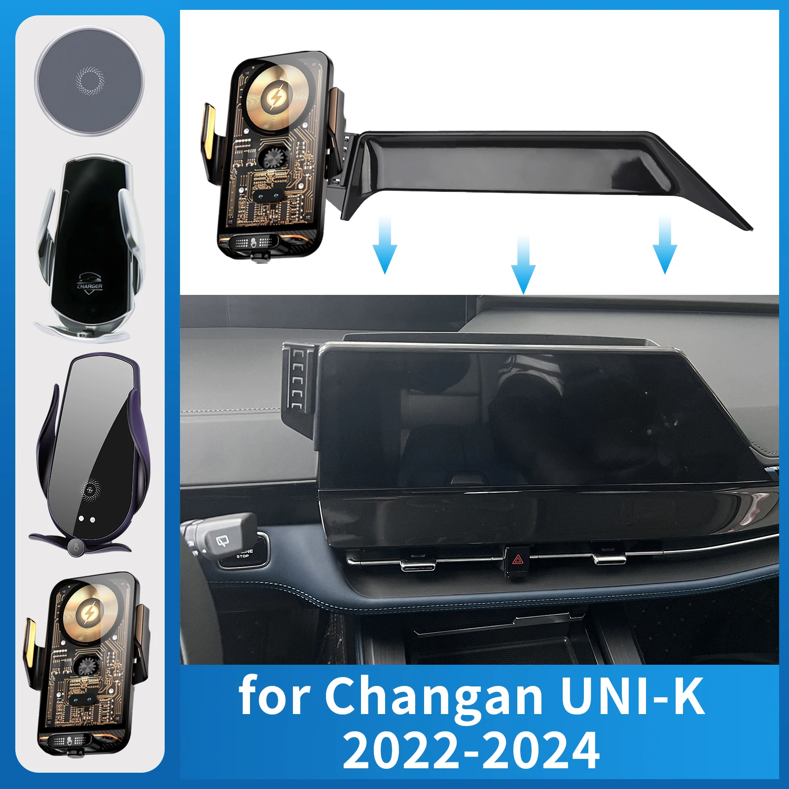 

Car Mobile Phone Holder for Chang UNI-K UNIK 2022 2023 2024 Charging GPS Bracket Navigation Stand Auto Accessories