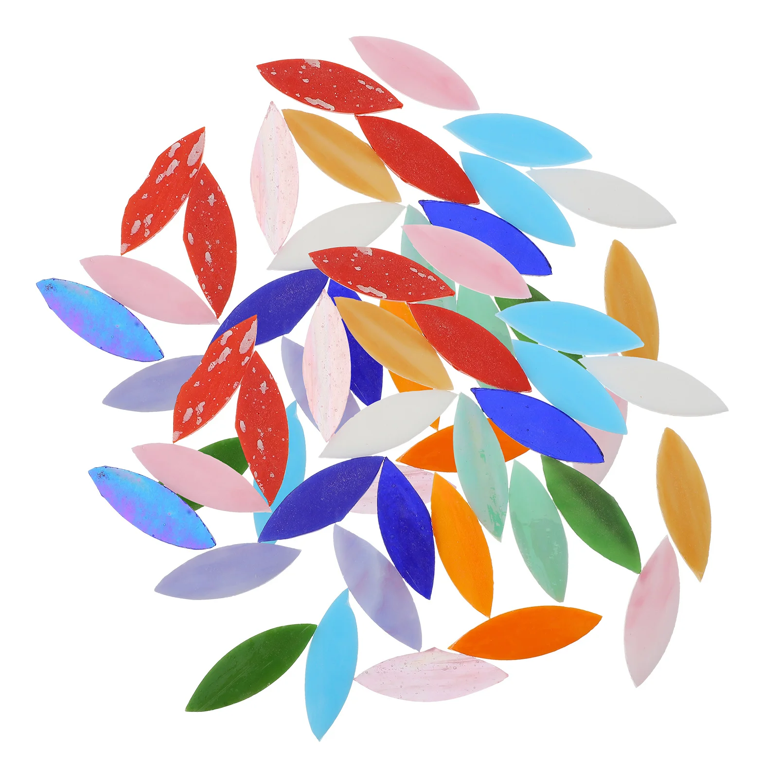 

28pcs Leaf Pieces For Diy Crafts Mosaic Art Supplies Wall Decor Photo Leaf Pieces Frame Flowerpot Craft Accessories