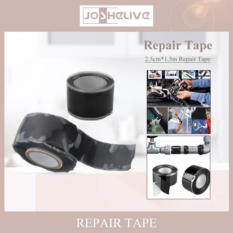 1/3/5/10pcs Strong Waterproof Tape Self Adhesive Repair Tape High-pressure Silicone Tape Anti-leaks Rubber Insulation Tape