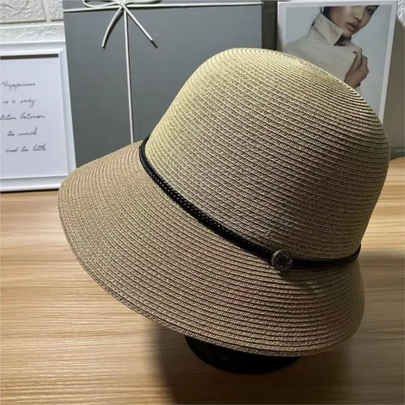 

New sun-protective hats children's fine grass basin outings fisherman women's