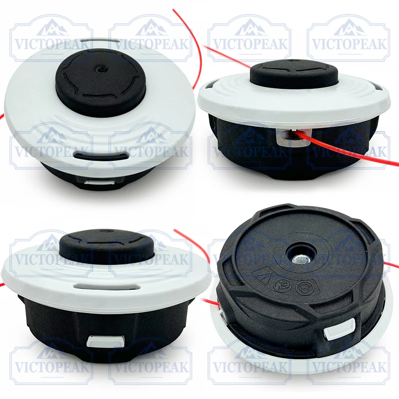 Victopeak Automatic 46-2 Trimmer Head 4Pcs M12x1.5mm Grass Trimmer Head For Brush Cutter Lawn Mower Parts Garden Power Tools