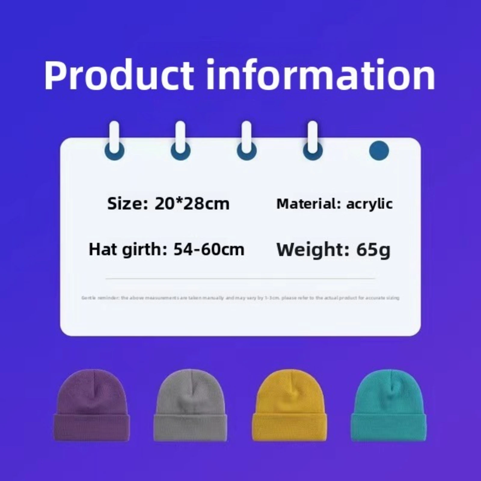 New Custom Knitted Hat Winter Men's Women's Wool Hat Suitable Daily Outdoor Warmth Personalized Logo Embroidered Elastic Hat