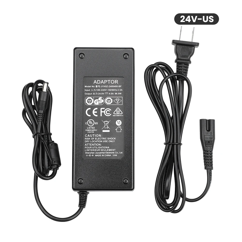 Aiyimaオーディオ24vホームアンプ電源アダプタにAC100-240V DC24V 4A