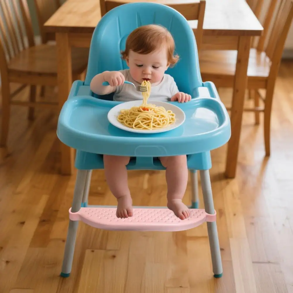 Slip-resistant High Chair Footrest Foot Pedal for High Chair Universal Baby Feeding Accessory Adjustable High Chair for Toddlers