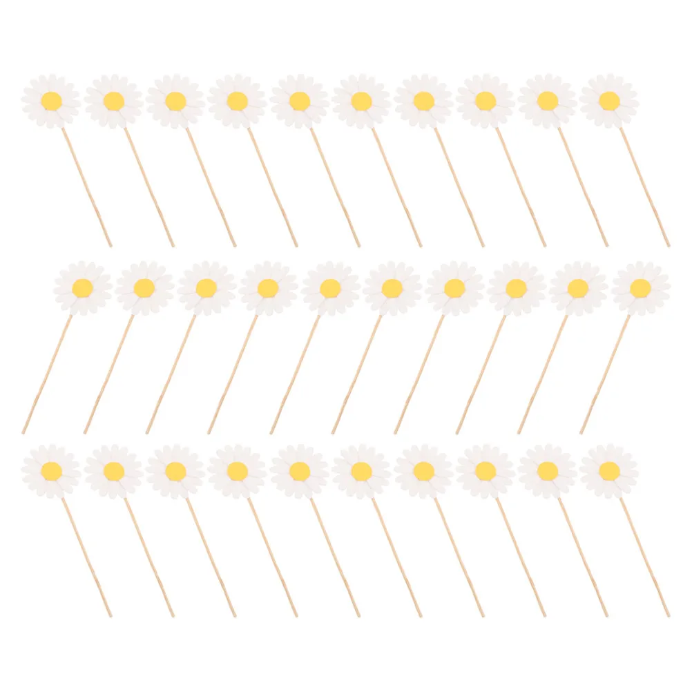 

3 Packs Daisy Toppers Birthday Party Decorations Cupcake Picks Floral Cake Inserts Cute Birthday Cake Decorations Kit for Baby