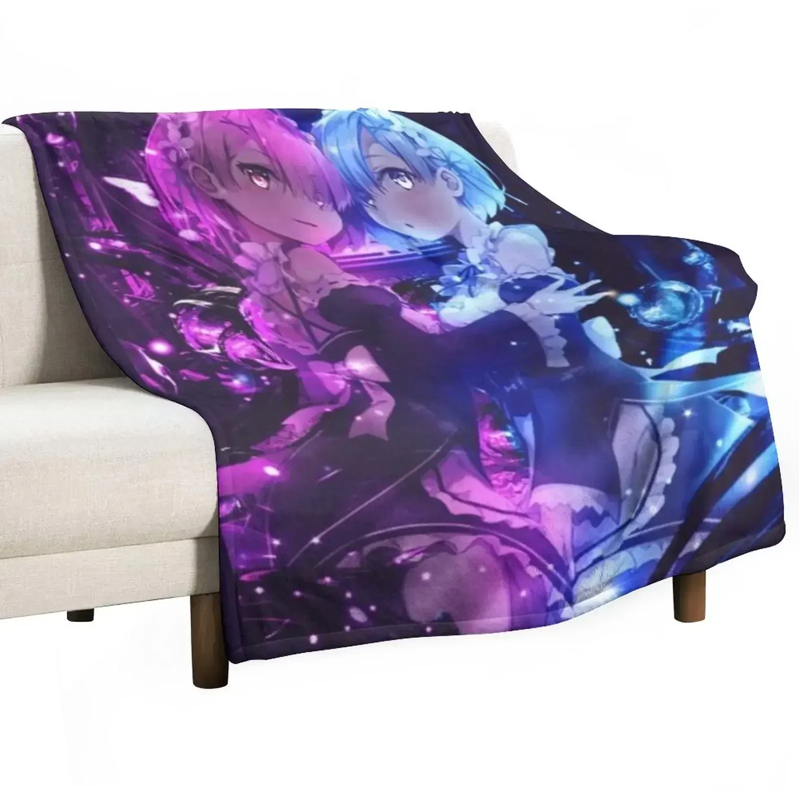 Rem And Ram Throw Blanket Beach decorative Tourist Blankets