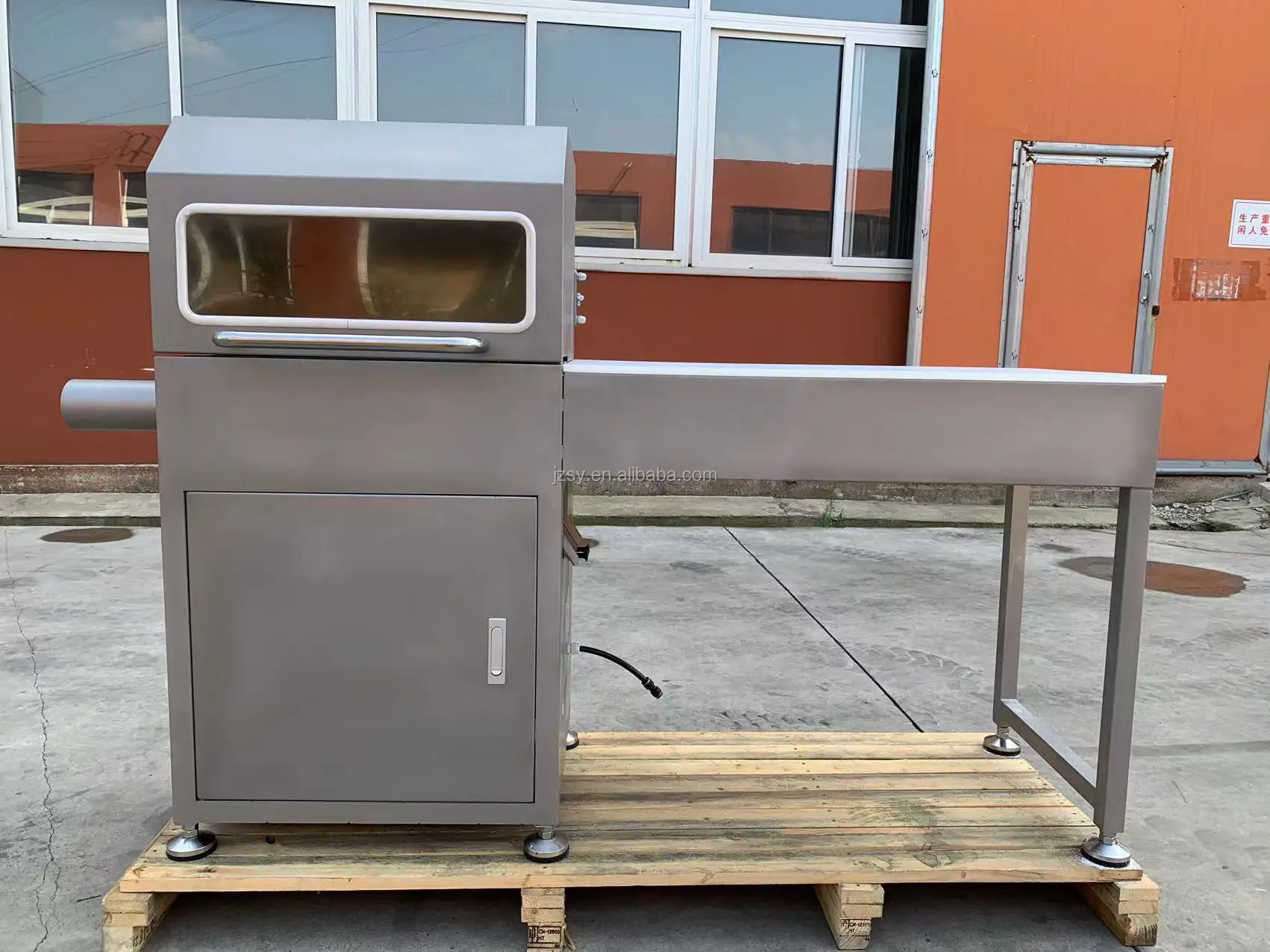 Pneumatic Vertical Pork Chop Steak Filling Machine Big Ham Sausage Stuffer Beef Mutton Meat Roll Filler Making Equipment