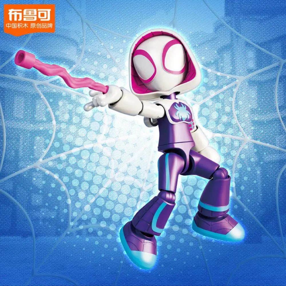 Anime dos desenhos animados marvel heróis fantástica edição homem aranha homem de ferro blocos de construção personagens brinquedos móveis feitos à mão presentes aniversário