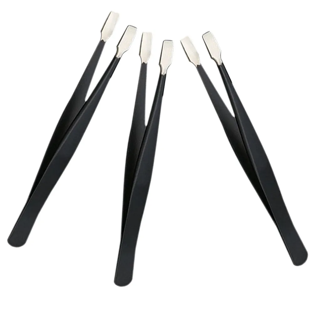 

3Pcs Professional False Eyelash Tweezers Stainless Steel Eyelash Applicator Tweezers for Precision Work Craft Jewelry Stamp