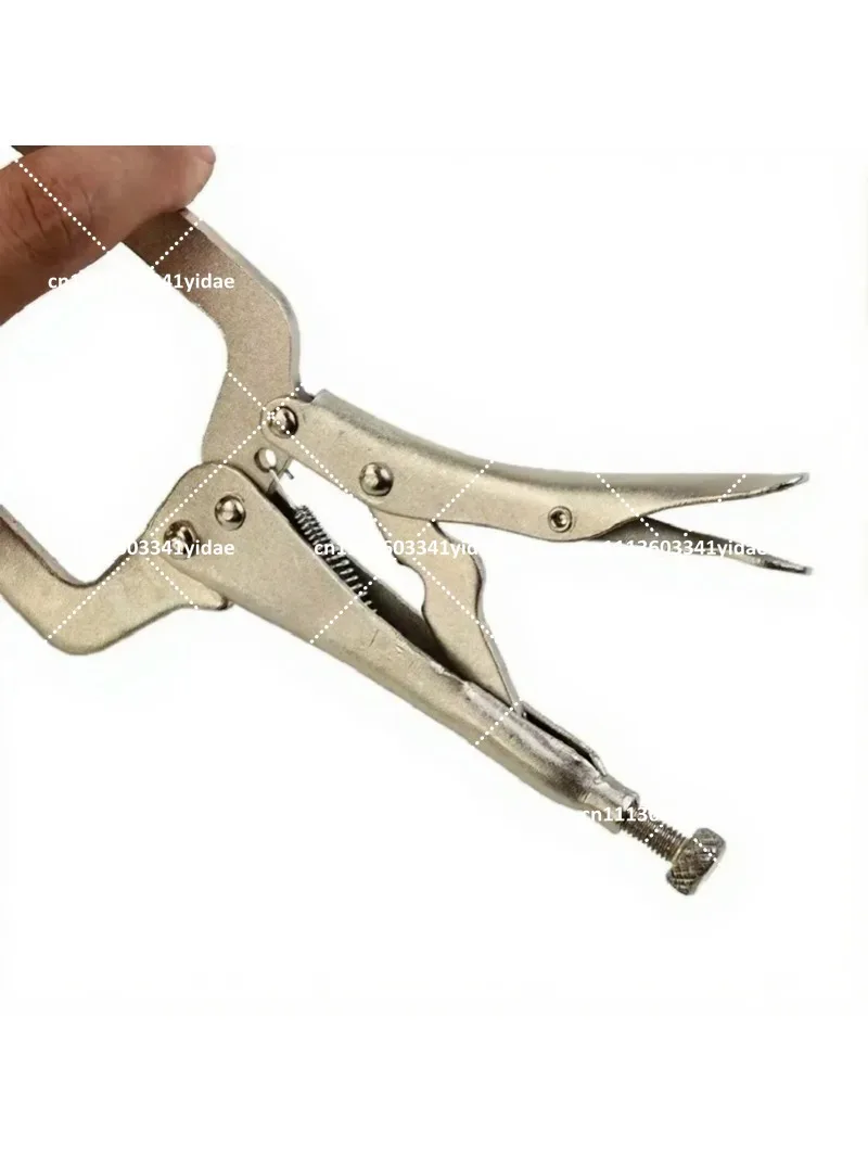 9 Inch C Clamp Vise Grip Welding Pliers Pex Pipe Crimper Woodworking Toolbox Tool