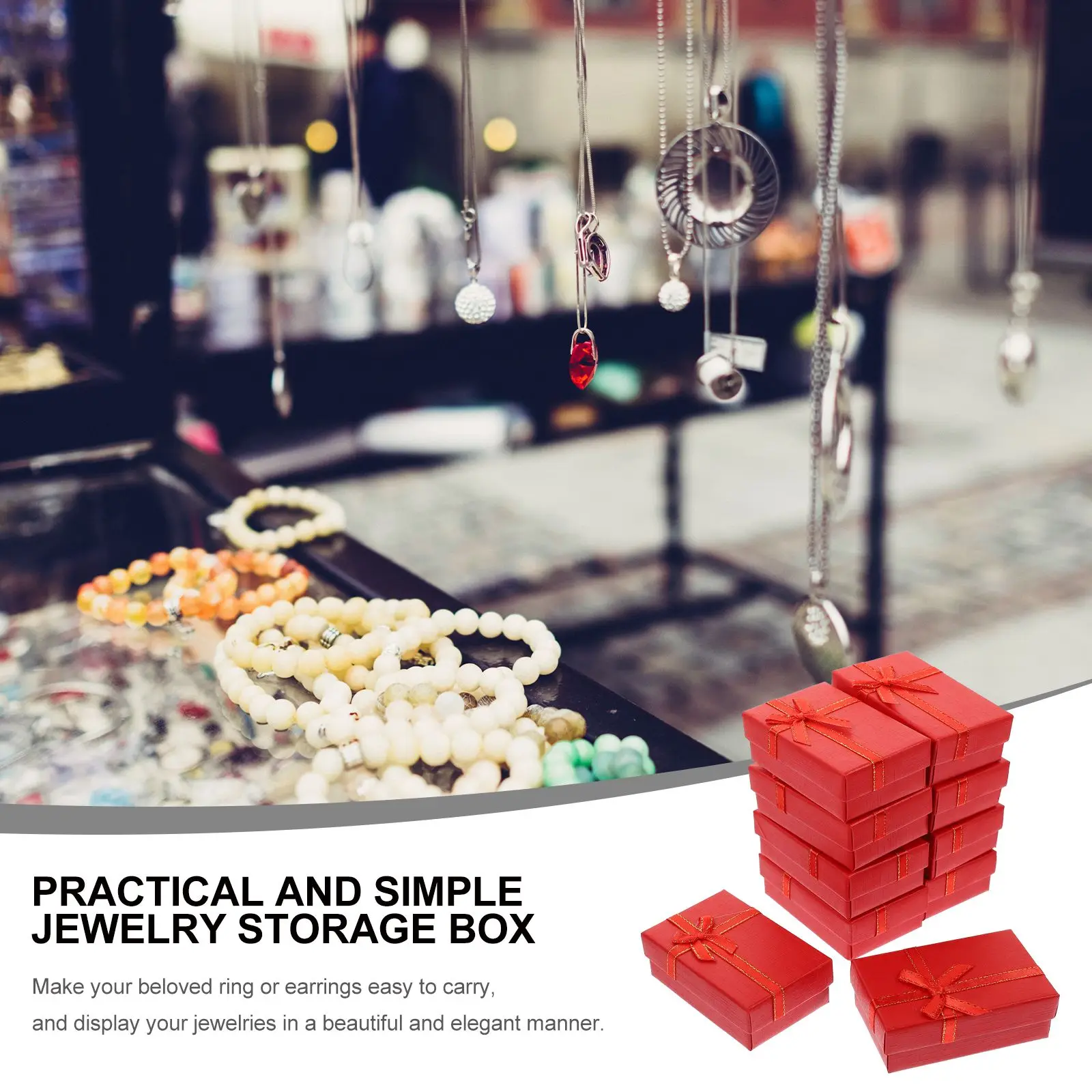 

24 Pcs Jewelry Boxes Portable Reliable Storage Case for Necklace Earrings Travel Organizer Small Paper Container