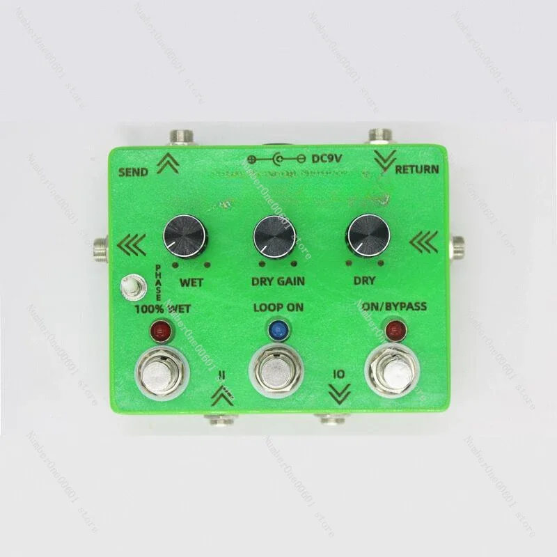 

DIY handmade electric guitar bass bass mix monolithic effector LOOP monolithic with phase switch