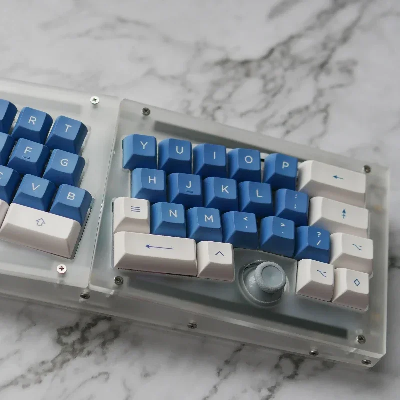 Alice Libra Mini Kit Teclado Mecânico, Desmontado Hot-Swap Wired Layout Prog, 40% Split, Inflável