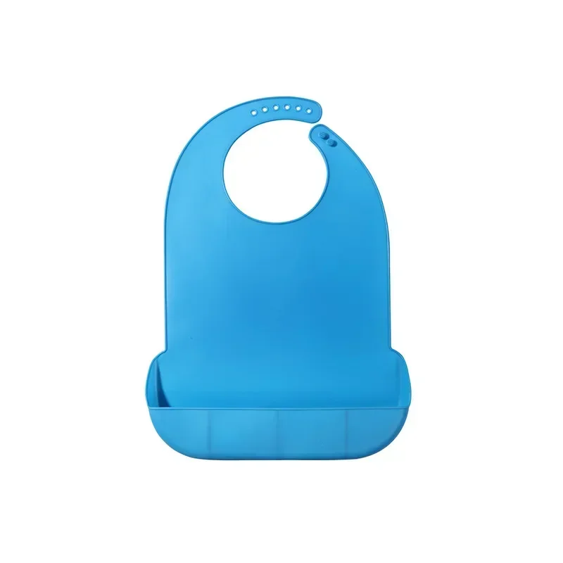 1pc Adult Silicone Bib Large Size Anti-oil Waterproof Mealtime Protector Aid Apron Senior Citizen Eating Accessories