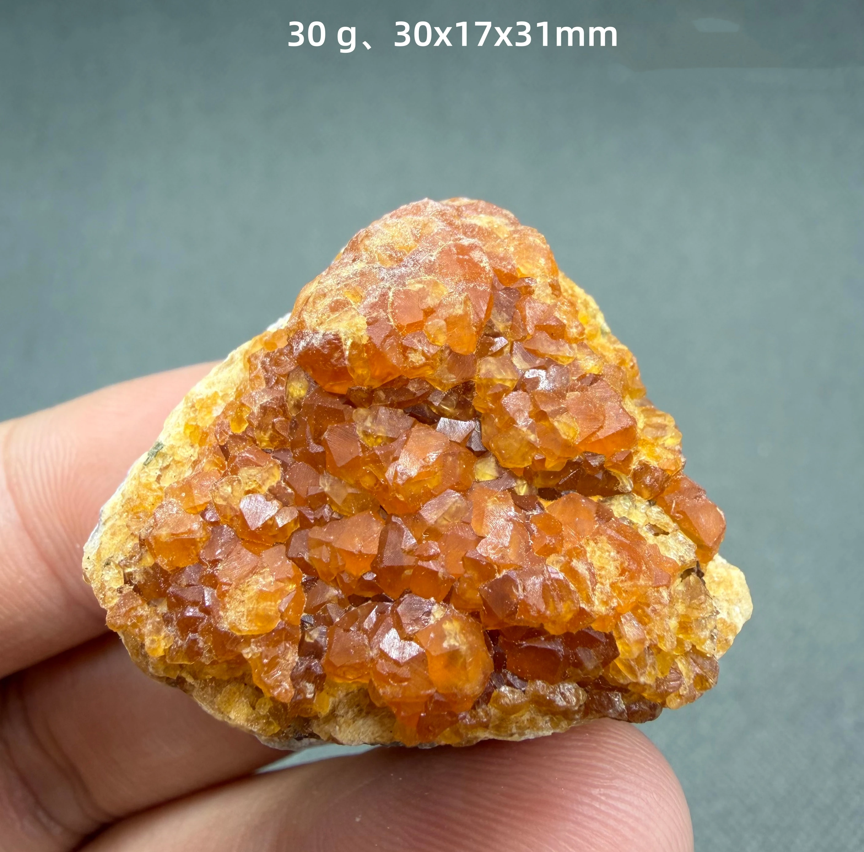 Natural garnet crystal mineral specimen + healing quartz crystals and stones rock gemstone