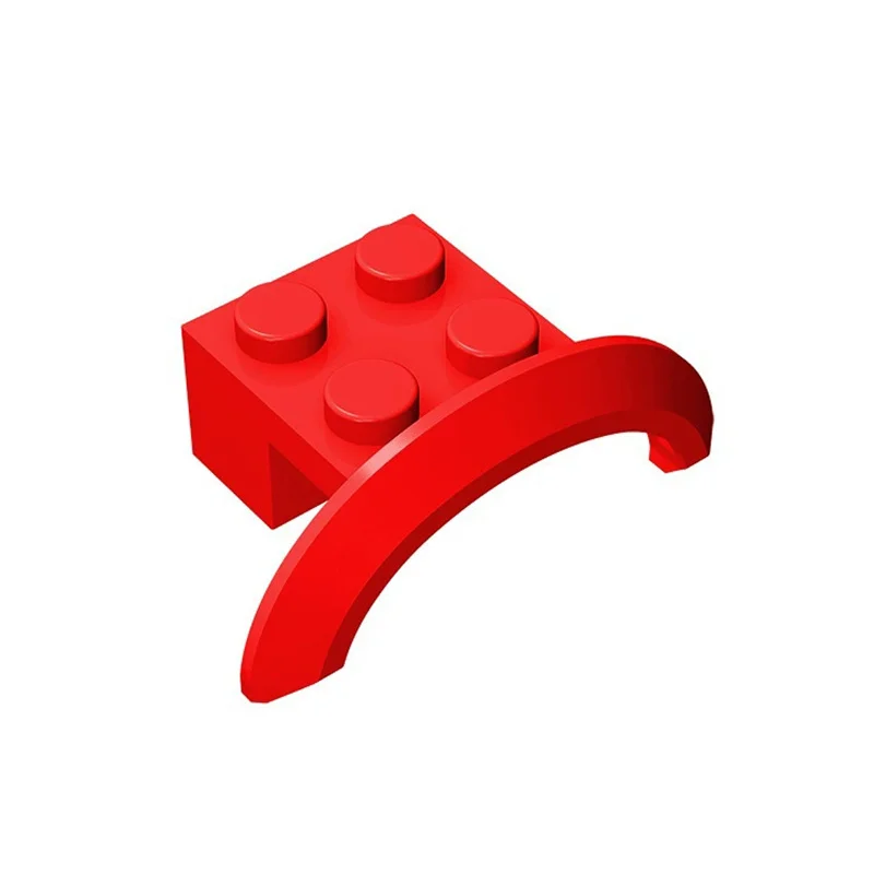 50 Stück Kotflügel 98282 4x2 1/2x1 Baustein-Set Bogenförmige Fahrzeugbausteine Partikel-Puzzle Ideenspielzeug Geschenke für Kinder – Detail 2
