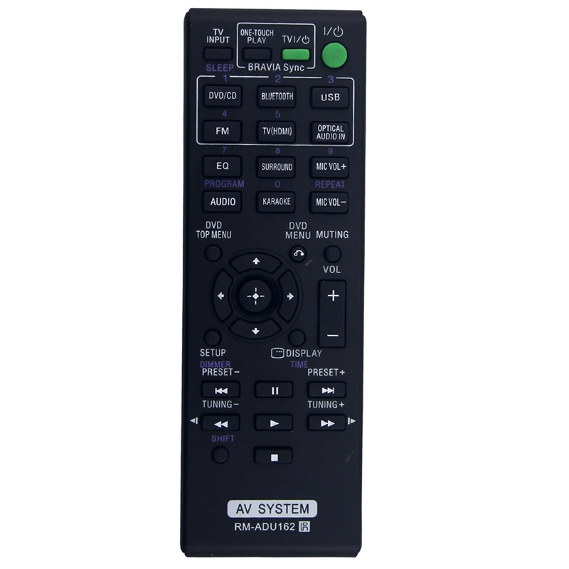 Remote Control RM-ADU162 Replacement For Sony DVD Home Theater AV System DAV-TZ140 HBD-DZ170 SS-WS123 WW-TS124