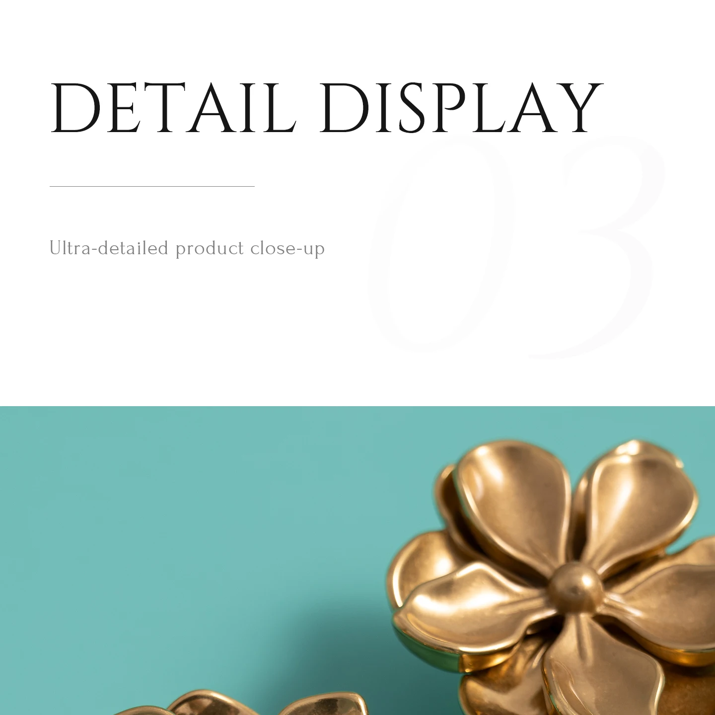 camellia brass cabinet knobs product detail 23