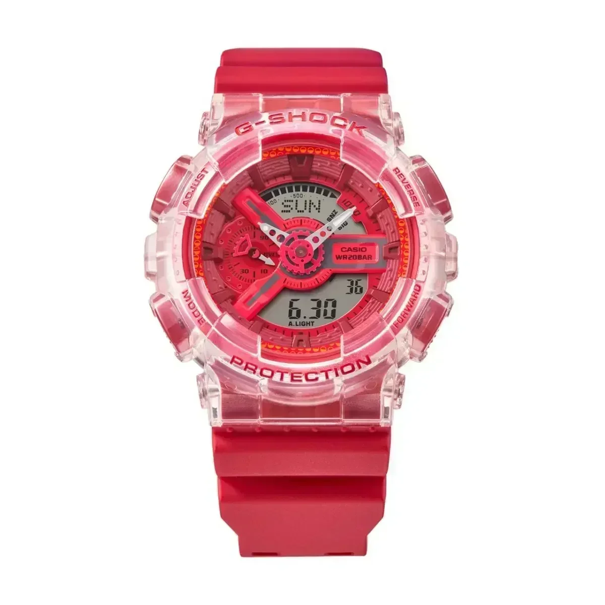 New Men's GA Watch Waterproof and Shockproof Date Sports Alarm Clock Multi functional LED Dual 110 Screen Watch