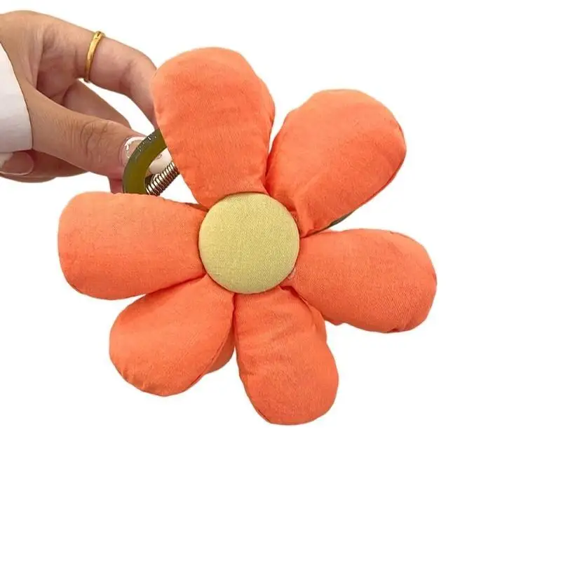 

652F Trendy Flower Hair Clip Strong Clasp For Long Hair Smooth Clip Lightweight Everyday Use