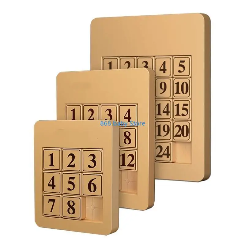 29ee Intelligence Plastik Klotski -Nummer Puzzle Magnetische Puzzle Schiebetspielzeug Spielzeug Folie Rätsel Bildung Spielzeug