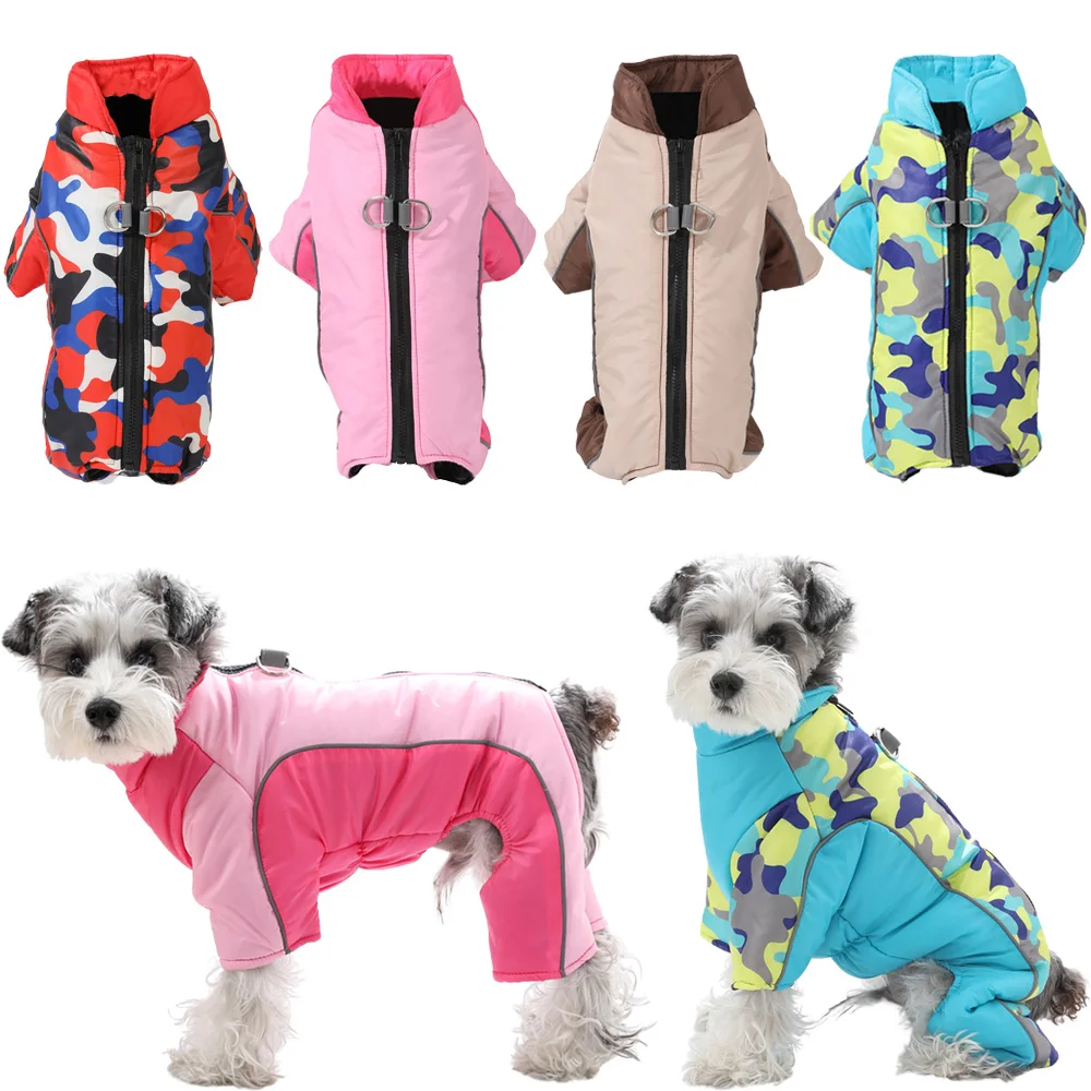 Winterwarmer Haustier-Hundeoverall, winddichte Hundekleidung für kleine Hunde, Chihuahua, gemütliche Fleecejacke, Yorkie-Kostüme, Pudel-Outfits