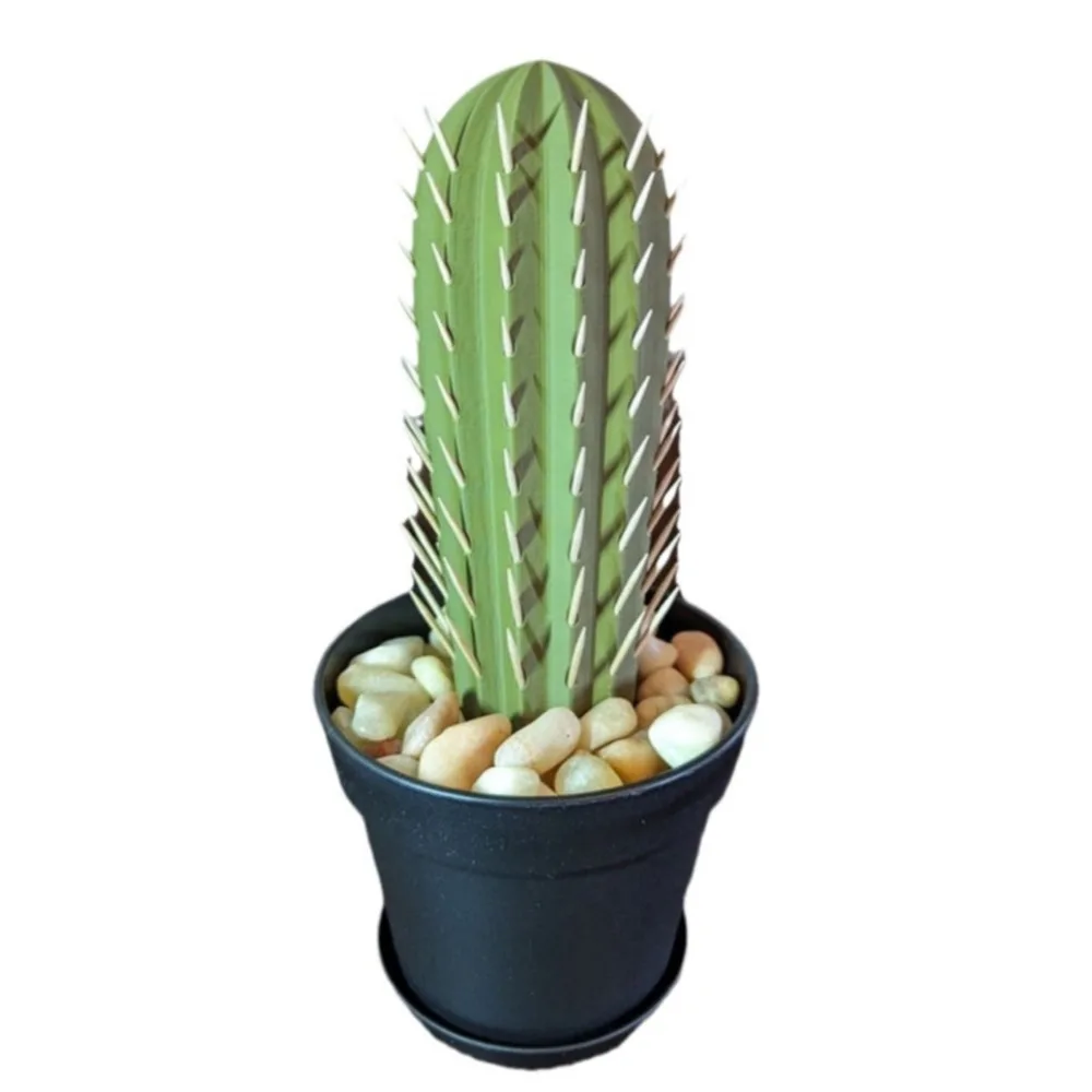 

3D printed cactus simulation potted toothpick box