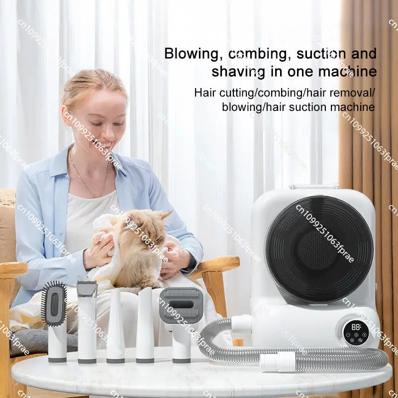 

All-in-one Pet Hair Dryer 2.8L Large Capacity Pet Grooming Vacuum Cleaner Blower Dog Grooming Set 3 Suction Modes Dog Vacuum