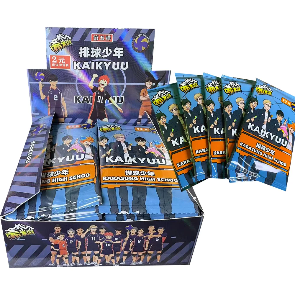 

Haikyuu cards Whole box unopened first bullet university volleyball department book card quicksand card blind box pack